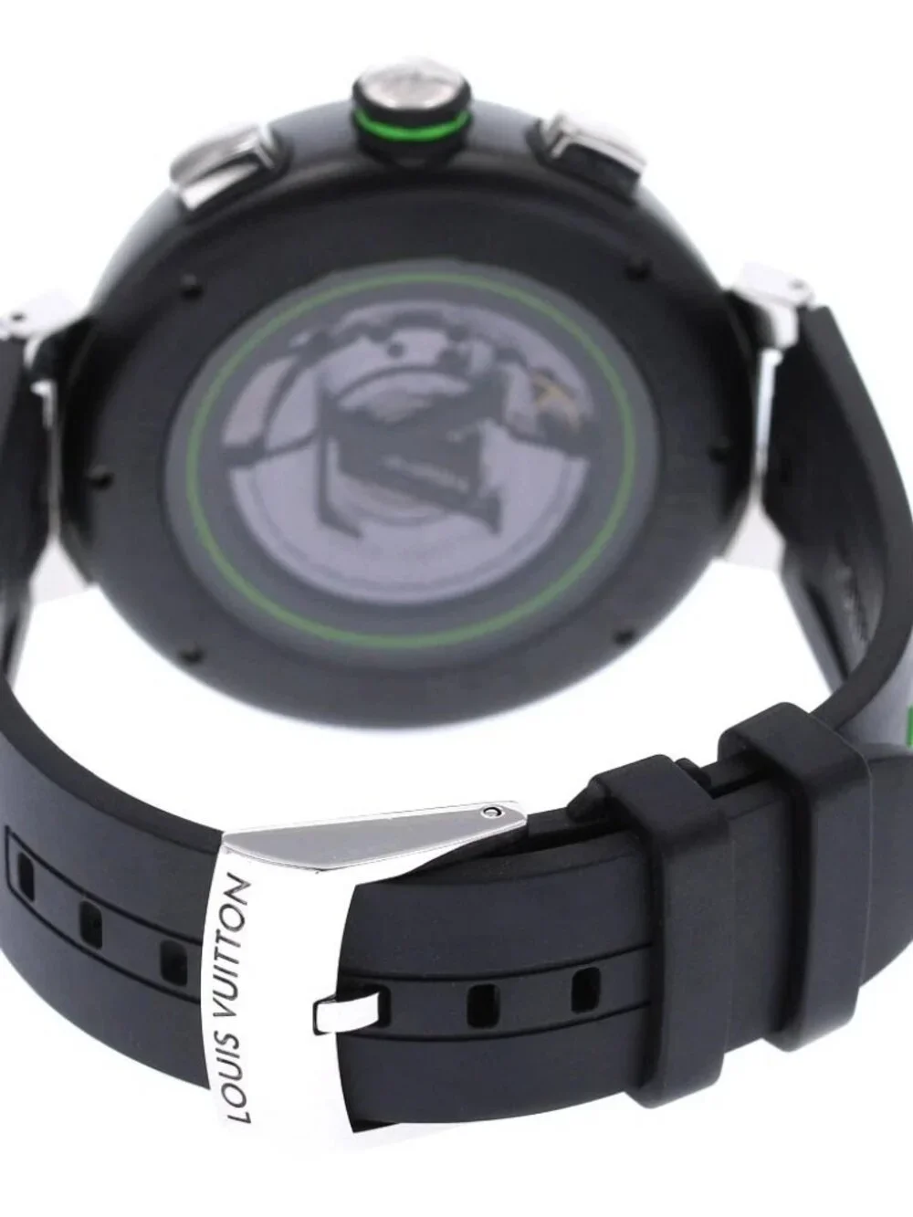 LOUIS VUITTON Tambour Damier Graphite Lace Automatic Men's Watch